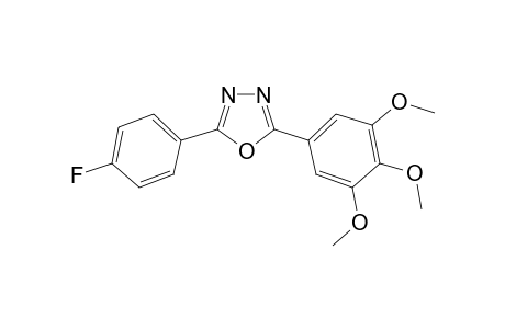 2-(4-Fluorophenyl)-5-(3,4,5-trimethoxyphenyl)-1,3,4-oxadiazole