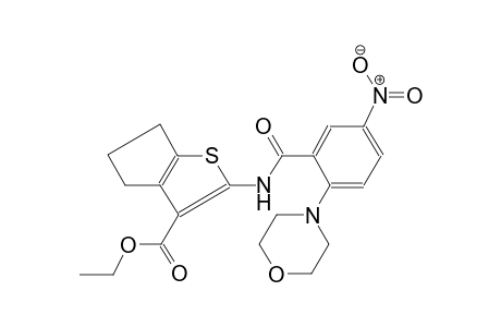 4H-cyclopenta[b]thiophene-3-carboxylic acid, 5,6-dihydro-2-[[2-(4-morpholinyl)-5-nitrobenzoyl]amino]-, ethyl ester