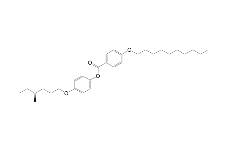 4-[(S)-(+)-(4-Methylhexyl)oxy]phenyl 4-(decyloxy)benzoate