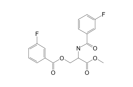 L-Serine, N,o-bis(3-fluorobenzoyl)-, methyl ester