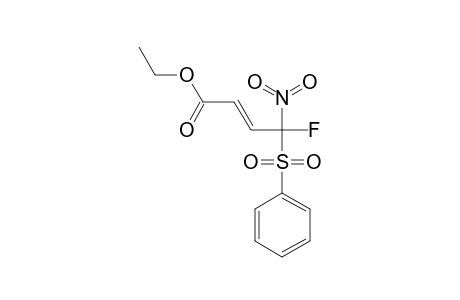 4-(BENZENESULFONYL)-4-FLUORO-4-NITRO-BUT-2-ENOIC-ACID-ETHYLESTER