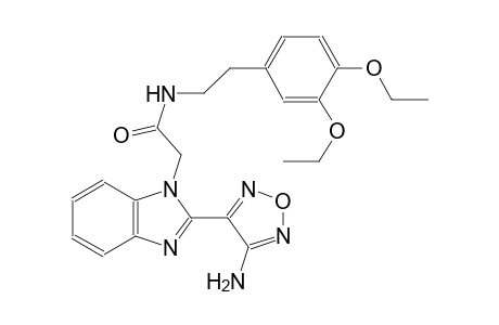 2-[2-(4-amino-1,2,5-oxadiazol-3-yl)-1H-benzimidazol-1-yl]-N-[2-(3,4-diethoxyphenyl)ethyl]acetamide