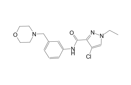 4-chloro-1-ethyl-N-[3-(4-morpholinylmethyl)phenyl]-1H-pyrazole-3-carboxamide