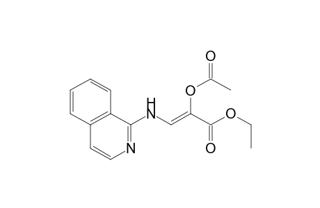 Ethyl (Z)-2-acetoxy-3-(isoquinolin-1-ylamino)propenoate