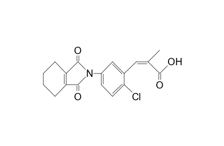 2-Propenoic acid, 3-[2-chloro-5-(1,3,4,5,6,7-hexahydro-1,3-dioxo-2H-isoindol-2-yl)phenyl]-2-methyl-