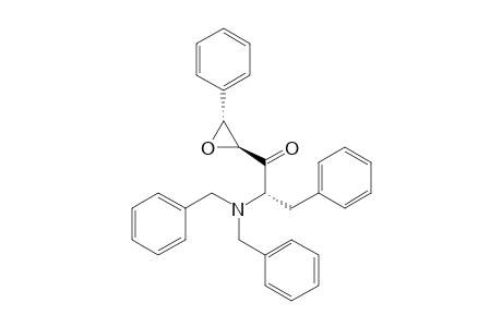 (2S)-2-(dibenzylamino)-3-phenyl-1-[(2S,3R)-3-phenyloxiran-2-yl]propan-1-one