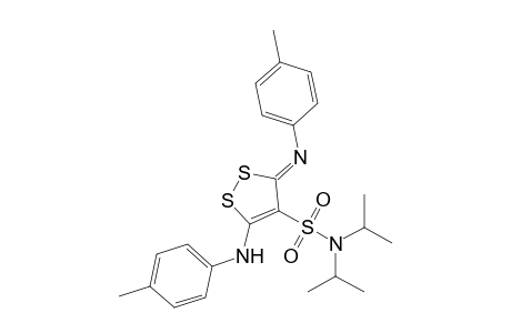 N,N-Diisopropyl-5-(p-methylanilino)-3-(p-methylphenylimino)-1,2-dithiole-4-sulfonamide