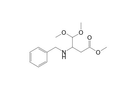 Methyl 3-(benzylamino)-4,4-dimethoxybutanoate