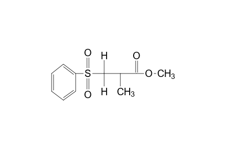 2-methyl-3-(phenylsulfonyl)propionic acid, methyl ester