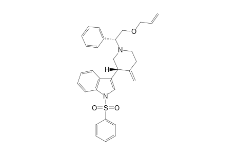 1-(2-Allyloxy-1-phenylethyl)-2-[1-(phenylsulfonyl)-3-indolyl]-4-methylenepiperidine