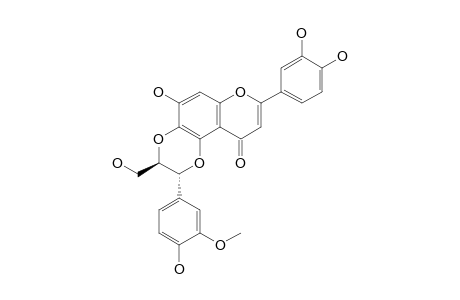 (2R,3R)-10-Hydroxy-3-(4-hydroxy-3-methoxyphenyl)-2-hydroxymethyl-7-(3,4-dihydroxyphenyl)-2,3-dihydro-5H-1,4-dioxino[2,3-f]chromene-5-one