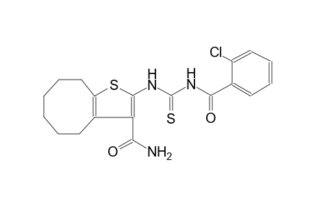 2-({[(2-chlorobenzoyl)amino]carbothioyl}amino)-4,5,6,7,8,9-hexahydrocycloocta[b]thiophene-3-carboxamide