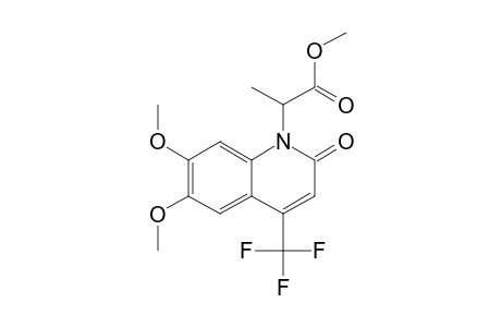 METHYL-2-[6,7-DIMETHOXY-2-OXO-4-(TRIFLUOROMETHYL)-1,2-DIHYDROQUINOLIN-1-YL]-PROPANOATE