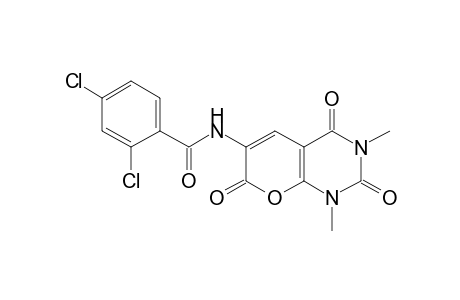 2,4-DICHLORO-N-(1,3-DIMETHYL-1,3,4,7-TETRAHYDRO-2,4,7-TRIOXO-2H-PYRANO[2,3-d]PYRIMIDIN-6-YL)BENZAMIDE