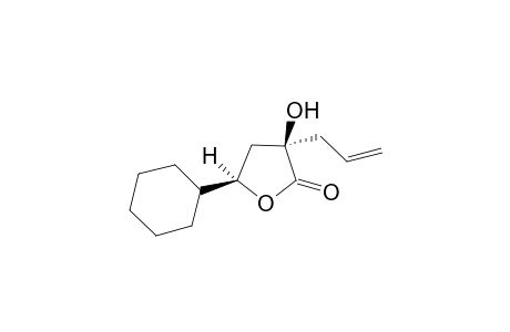 (3R*,5R*)-5-Cyclohexy-3-hydroxy-3-(prop-2-enyl)-4,5-dihydro]furan-2(3H)-one