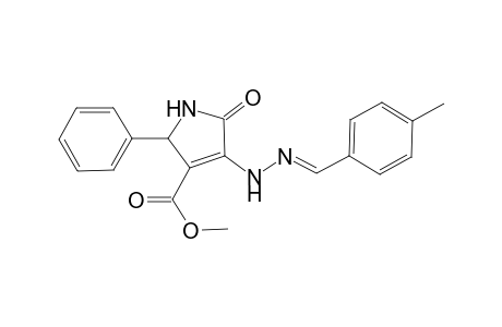 Methyl 2,5-Dihydro-4-[(2E)-2-(4-methylbenzylidene)hydrazinyl]-5-oxo-2-phenyl-1H-pyrrole-3-carboxylate