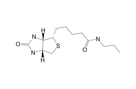 5-[(3aS,4S,6aR)-2-keto-1,3,3a,4,6,6a-hexahydrothien[3,4-d]imidazol-4-yl]-N-propyl-valeramide