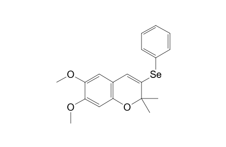 6,7-Dimethoxy-2,2-dimethyl-3-phenylselenyl-2H-benzopyran