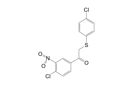 4'-CHLORO-2-[(p-CHLOROPHENYL)THIO]-3'-NITROACETOPHENONE