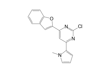 4-(1-benzofuran-2-yl)-2-chloranyl-6-(1-methylpyrrol-2-yl)pyrimidine