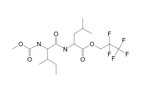 L-Isoleucyl-L-leucine-, N-methoxycarbonyl-, 2,2,3,3,3-pentafluoropropyl ester