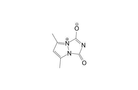 3-keto-5,7-dimethyl-pyrazolo[1,2-a][1,2,4]triazol-8-ium-1-olate