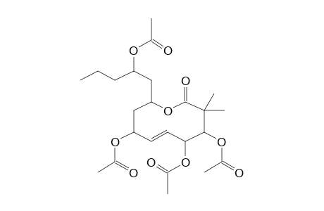 (5E)-4,7,8-Trihydroxy-2-(2-hydroxypentyl)-9,9-dimethyl-3,4,7,8-tetrahydro-2H-oxecin-10-one, 4ac derivative