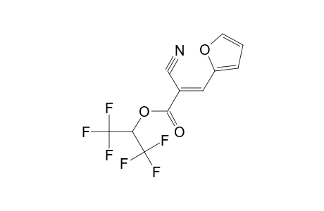 2,2,2-Trifluoro-1-(trifluoromethyl)ethyl (2E)-2-cyano-3-(2-furyl)-2-propenoate