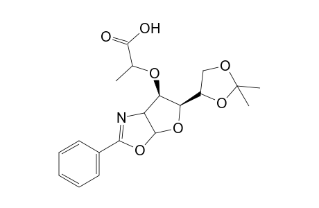 2-{[5-(2,2-dimethyl-1,3-dioxolan-4-yl)-3a,5,6,6a-tetrahydro-2-phenylfuro[3,2-d]oxazol-6-yl]oxy}propionic acid, isomer