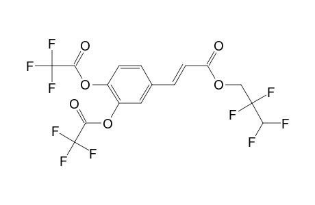 Caffeic acid, o,o'-bis(trifluoroacetyl)-, 2,2,3,3-tetrafluoro-1-propyl ester