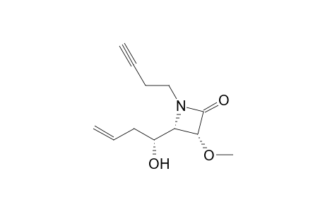 (3R,4S)-1-but-3-ynyl-3-methoxy-4-[(1R)-1-oxidanylbut-3-enyl]azetidin-2-one