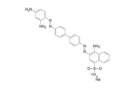 1-Naphthalenesulfonic acid, 4-amino-3-[[4'-[(2,4-diaminophenyl)azo][1,1'-biphenyl]-4-yl]azo]-, monosodium salt