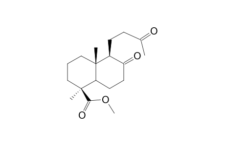 Methyl 8,13-dioxo-14,15,17-trinor-labdan-19-oate