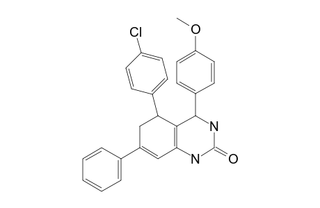 5-(4-Chlorophenyl)-4-(4-methoxyphenyl)-7-phenyl-3,4,5,6-tetrahydroquinazolin-2(1H)-one