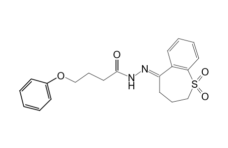 4-phenoxybutyric acid, (2,3,4,5-tetrahydro-1-benzothiepin-5-ylidene)hydrazide, S,S-dioxide