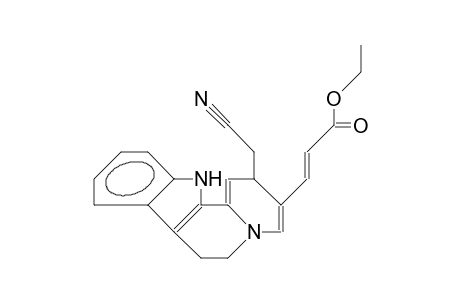 (E)-3-[2-(cyanomethyl)-2,6,7,12-tetrahydropyrido[6,1-a]$b-carbolin-3-yl]acrylic acid ethyl ester