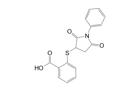 o-[(2,5-dioxo-1-phenyl-3-pyrrolidinyl)thio]benzoic acid