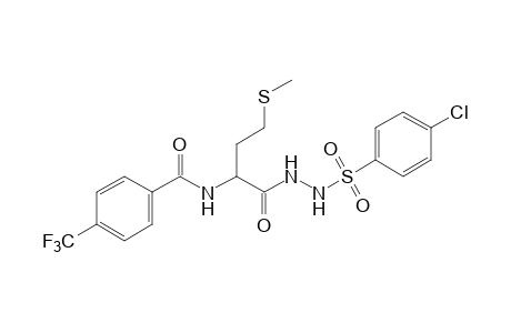 1-[(p-chlorophenyl)sulfonyl]-2-[N-(alpha,alpha,alpha-trifluoro-p-toluoyl)methionyl]hydrazine