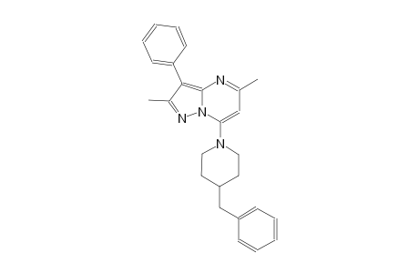 7-(4-benzyl-1-piperidinyl)-2,5-dimethyl-3-phenylpyrazolo[1,5-a]pyrimidine