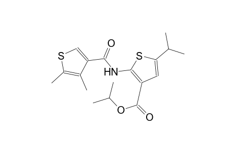 isopropyl 2-{[(4,5-dimethyl-3-thienyl)carbonyl]amino}-5-isopropyl-3-thiophenecarboxylate