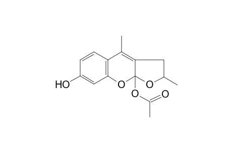 Acetic acid 7-hydroxy-2,4-dimethyl-2,3-dihydro-1,9-dioxa-cyclopenta[b]naphthalen-9a-yl ester