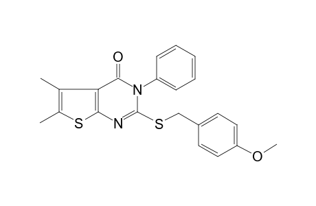 2-[(4-methoxybenzyl)sulfanyl]-5,6-dimethyl-3-phenylthieno[2,3-d]pyrimidin-4(3H)-one