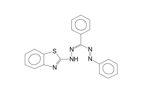 Methanone, phenyl[2-phenyldiazenyl]-, 2-(2-benzothiazolyl)hydrazone