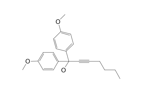 1,1'-Bis(4-methoxyphenyl)hept-2-yn-1-ol