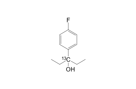 3-(4-fluorophenyl)pentan-3-ol-3-(13)C