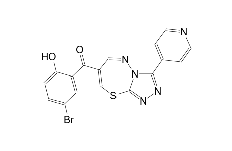 (5-bromo-2-hydroxyphenyl)[3-(4-pyridinyl)[1,2,4]triazolo[3,4-b][1,3,4]thiadiazepin-7-yl]methanone