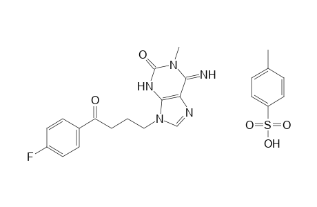 9-[3-(p-fluorobenzoyl)propyl]-1-methylisoguanine, p-toluenesulfonate