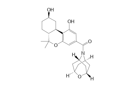 (6aR,9R,10aR)-6,6-dimethyl-3-[(1r,3r,5r,7r)-2-oxa-6-azatricyclo[3.3.1.1(3,7)]decane-6-carbonyl]-6H,6aH,7H,8H,9H,10H,10aH-benzo[c]isochromene-1,9-diol