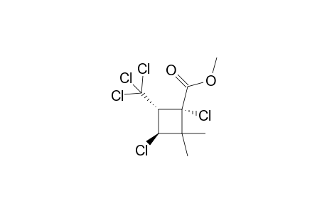 Methyl (1S*,3S*,4S*)-2,2-dimethyl-1,3-dichloro-4-(trichloromethyl)cyclobutanecarboxylate