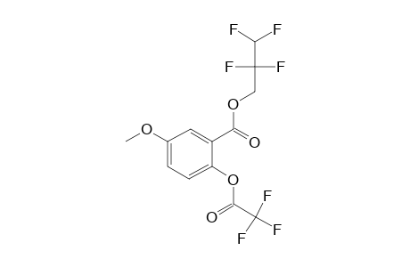 2-Hydroxy-5-methoxybenzoic acid, o-trifluoroacetyl-, 2,2,3,3-tetrafluoro-1-propyl ester